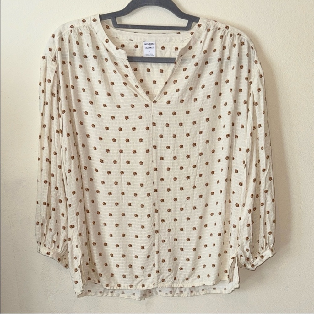 Melrose and Market Cream Blouse